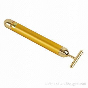 24k Golden Pulse Facial Massager for Face Lifting, Slimming and Beauty